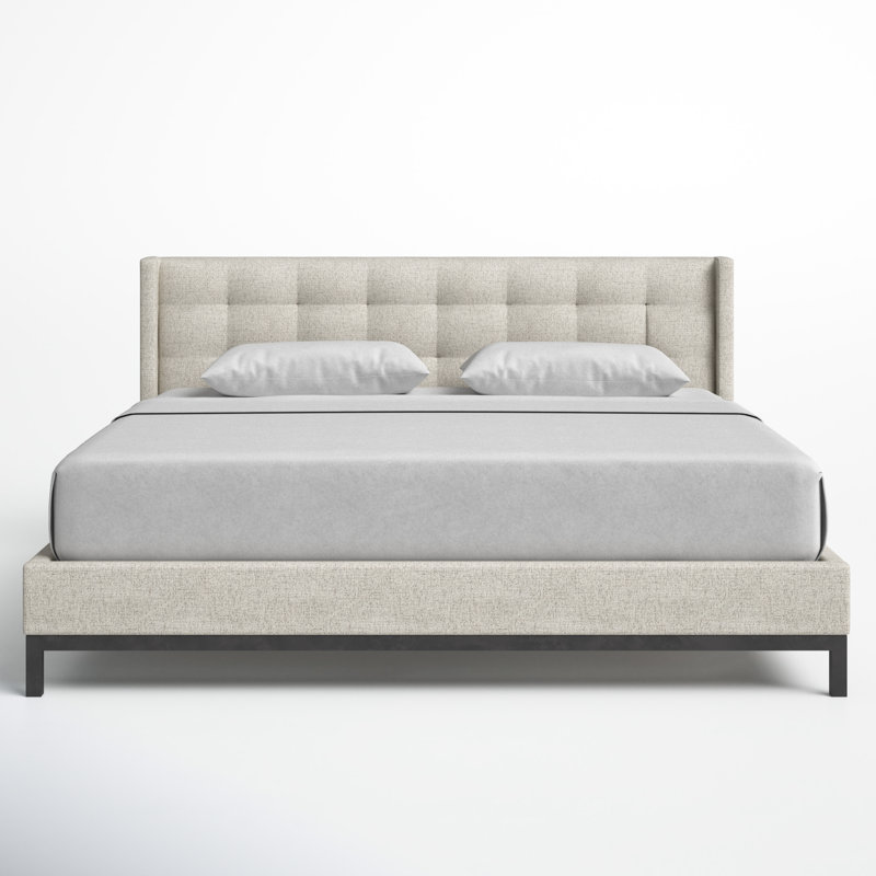 Atira Upholstered Metal Wingback Bed Joss & Main